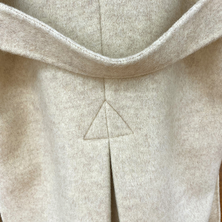 Mid-Length Slim Woolen Coat for Women End Cashmere Coat Standard Thickness Support