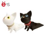 Hard PVC cat shaped door stop , cute door wedge OEM for Gift
