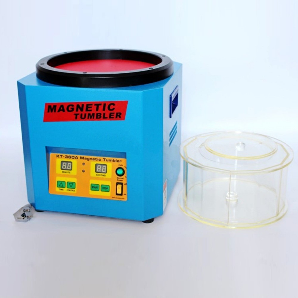 750W Jewelry Polishing Machine 1300g Capacity Magnetic Jewelry Polisher