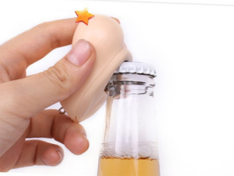 Cool Innovative Fancy PVC Sexy Woman Breast Beer Bottle Opener Funny Bottle Opener Key Chain