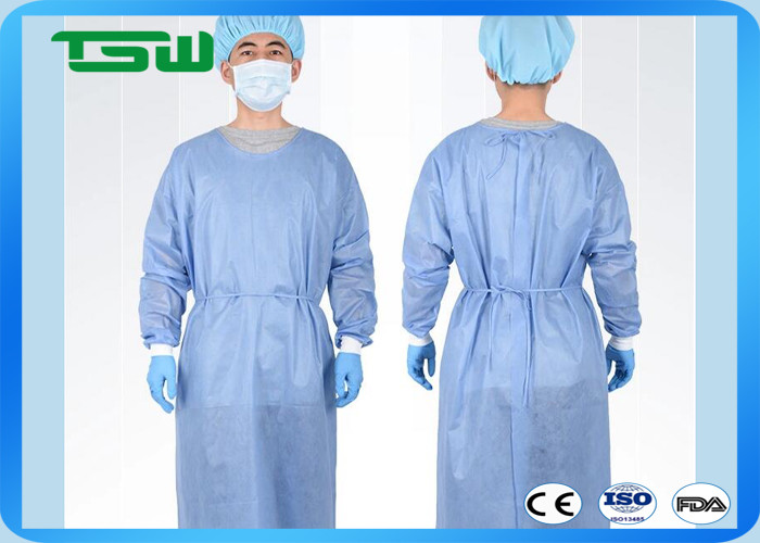 Lint Free Disposable PP Nonwoven Isolation Gown