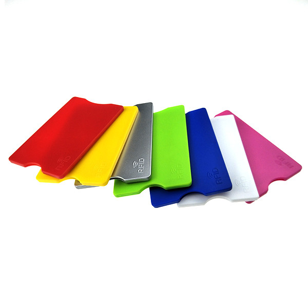 Durable Hard Plastic ABS RFID Blocking Card Sleeve Full Color Offset Printing