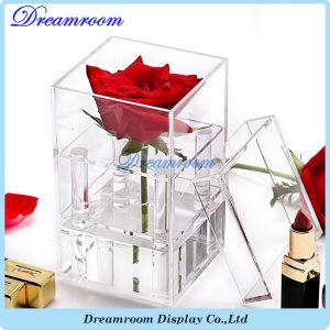 Wholesale Customized Clear Acrylic Luxury Rose Flower Gift Box with Lid from china suppliers