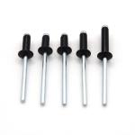 Aluminium Steel Pop Rivets with Open End Black Head ISO Standard 3/3.2/4/4.8/5/6
