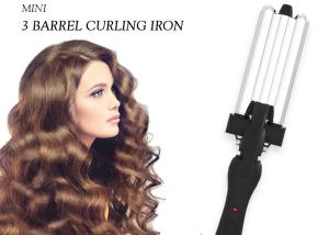 Wholesale Ceramic Plate Triple Barrel Waver Hair Styling Tools Curling Iron Wand from china suppliers