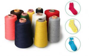 Pure High Quality Knitting Yarn for Sock/spandex covered yarn for denim, underwear, socks, or circular knitting