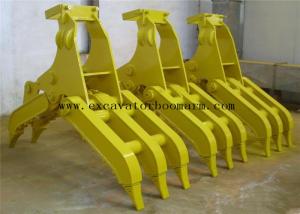 Wholesale Yellow Color Excavator Rotating Grapple For Rock Grab High Performance from china suppliers