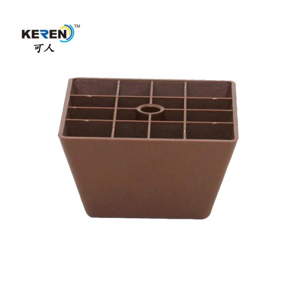 KR-P0169BR Dark Brown Plastic Furniture Leg Cabinet Feet Easy Fitting Reduce