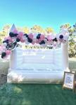 Commercial White Inflatable Bouncer Castle Jumping Inflatable Wedding Bounce