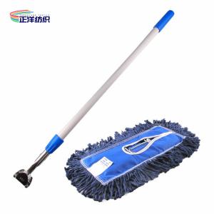Wholesale 95-160cm Aluminum Telescopic Handle Metal Frame Clip On Cotton Wet Mop from china suppliers