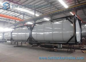 China Horizontal 40 Feet 50000L Heating Bitumen Tanker ISO Tank Containers on sale
