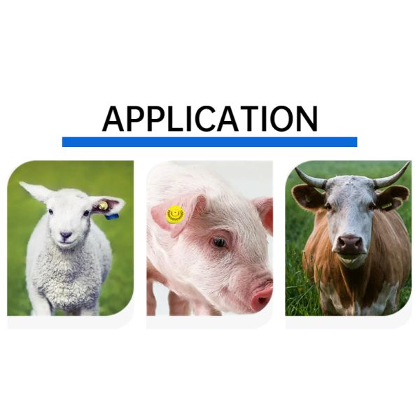 FULL ICAR ET908 Circular Animal Ear Tag BLE Reader Compatible ISO11784/5
