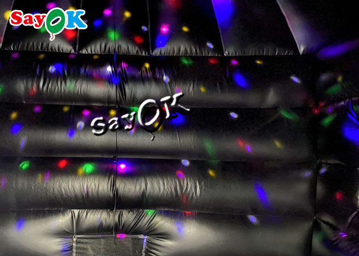 Best Inflatable Tent 5m 16.5ft Disco Dome Inflatable Bounce House With Disco Light