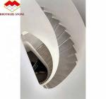 Straight Stair Indoor White Marble Staircase Cut-to-Size Polished Natural Marble