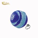 Essential Oil Jewelry Bath Bombs , Round Bath Bombs With Surprise Inside FDA