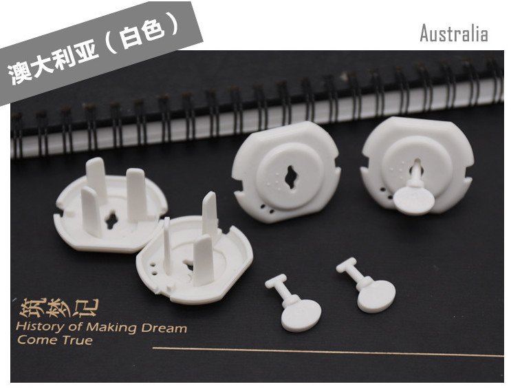 Australia Child Safety Outlet Covers , Plastic Outlet Safety Covers