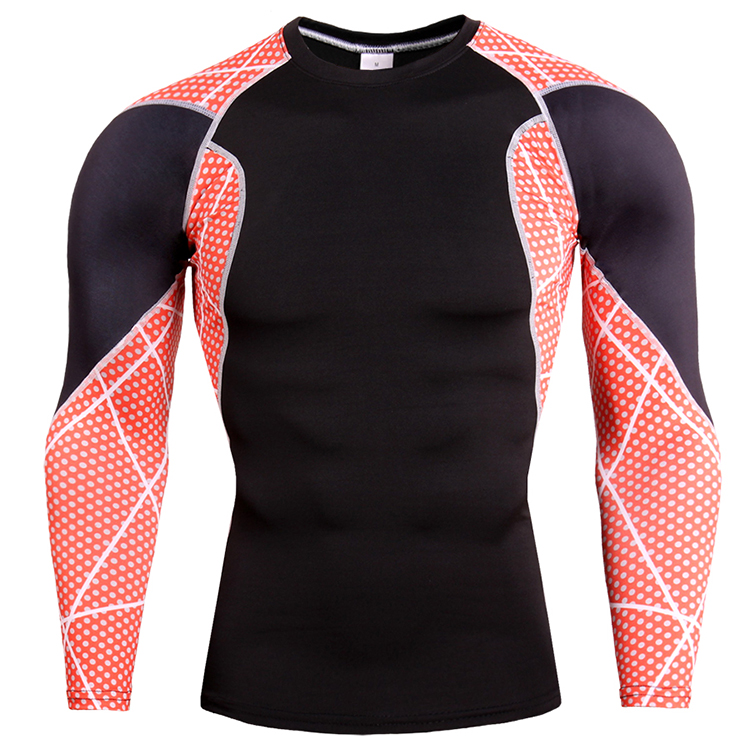 Long Sleeve Screen Printing Rash Guards Excellent Elasticity Double Stitched Seams