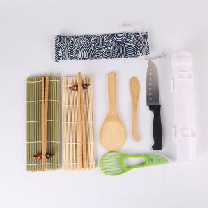 Wholesale Easy Operation Homemade Sushi Mat , Bamboo Rice Paddle Chopsticks Sushi Set Maker from china suppliers