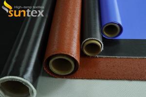 Wholesale High Temperature Resistant expansion joint Colorful Silicone Rubber Coated Fiberglass Fabric from china suppliers