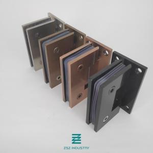 Wholesale Stainless Steel 304 Powder Coating, Chroming Surface Treatment Glass Door Hinges Slanted 90 Degree to Wall W55mm x H90mm from china suppliers