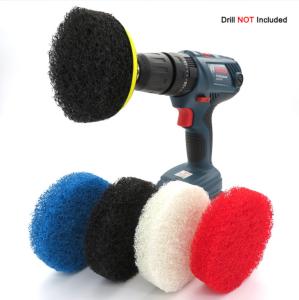 Wholesale ISO 4 &quot; Black Double Sided Industrial Scouring Pads For Polishing Rust Removal from china suppliers