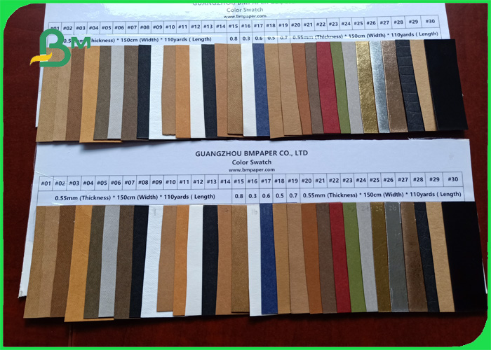 0.3 0.55 0.8mm wear resisting rose gold color Washable kraft paper for child bags