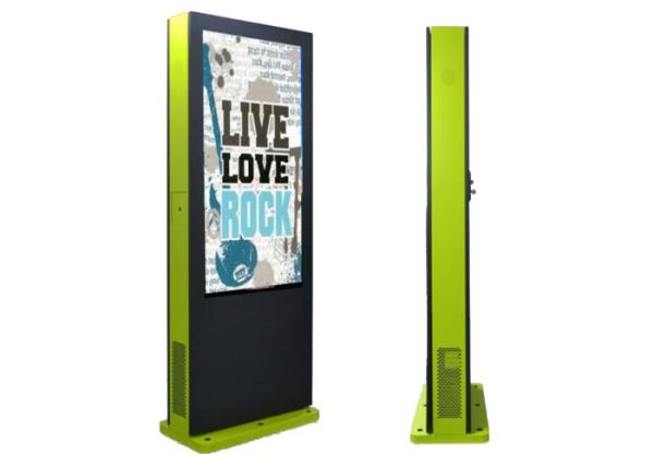 IP65 Outdoor Digital Advertising Screens Infrared Touch 65 Inch 2000cd / M²