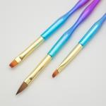 Gradient Handle Acrylic Nail Brush 3D Liner Drawing Nylon Soft Set Hair
