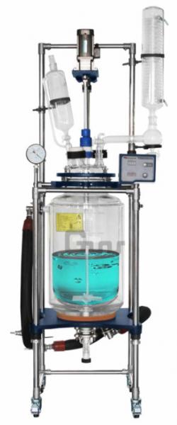 Quality GR-20 20L glass agitated reactor for sale