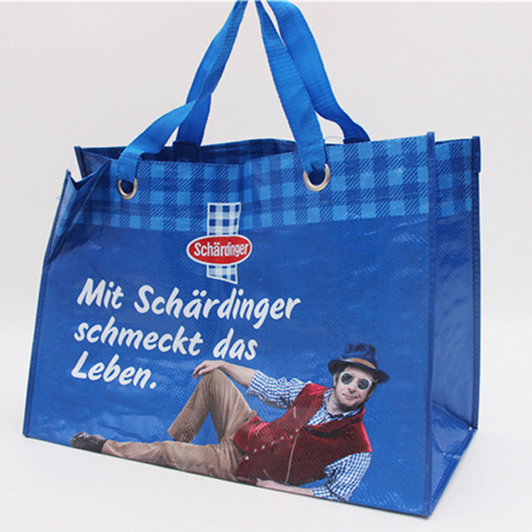 Eco friendly Large Non Woven Laminated Tote Bags With Handle Carrier Shopping Advertising