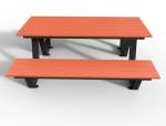 Customized Wooden Outdoor Picnic Tables And Bench For Patio Garden Street