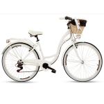 26 Inch 7 Speed Steel City Bikes Womens Classic Bike With Wood Basket