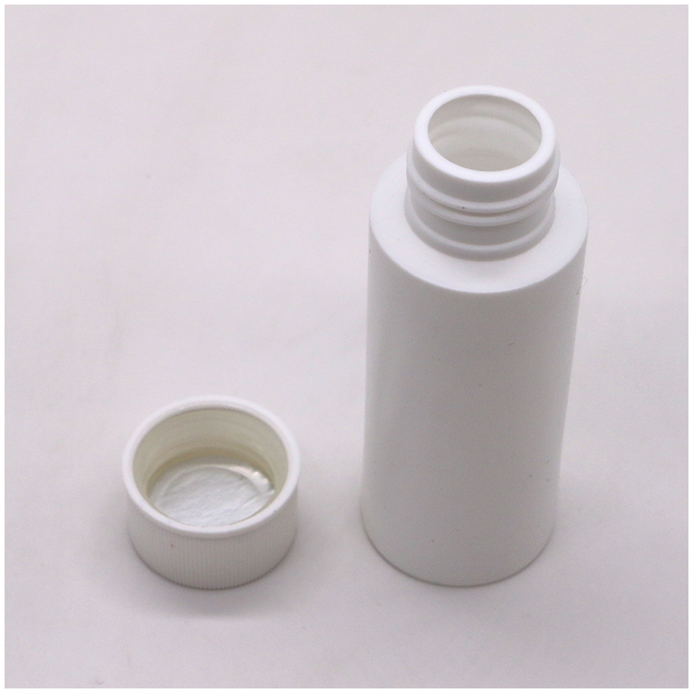 Plastic Type HDPE 2OZ/60 ML Biodegradable Medicinal Liquid Bottle with Child Proof Lid