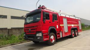 Wholesale HOWO 460hp Fire Truck Water Truck With 18 Meter Telescopic Boom from china suppliers