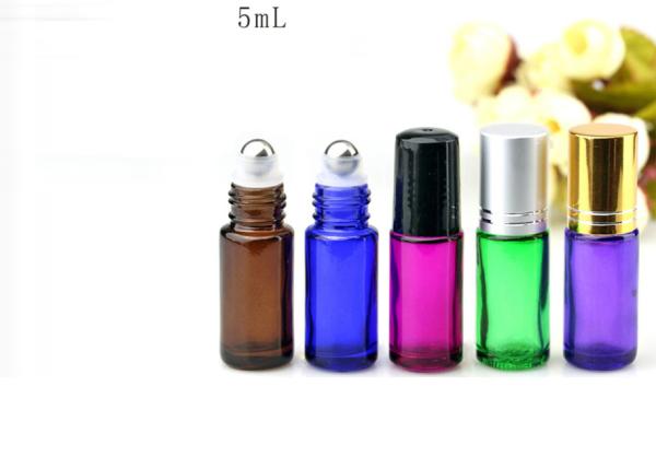 Essential Oil Frosted Glass Roller Bottles 4ml 6ml 8ml 10ml With Stainless Steel