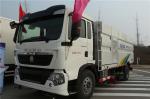 ZZ1187K501GE HOWO Road Sweeper Vehicle Sweeper Truck With High Pressure Water