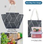 Rhombus Insulated Lunch Bag Water Resistant Thermal Lunch Cooler For Adults