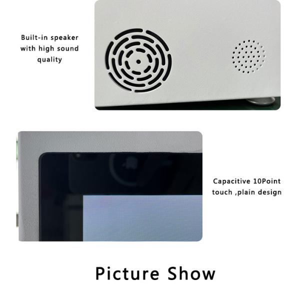 Android LCD See Through Display Interactive Advertising Translucent LCD Box