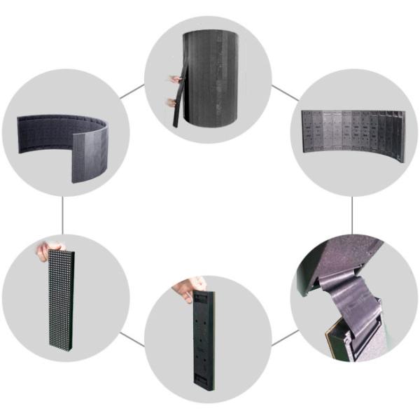 High Definition LED Display SMD 2020 Curved Video Screen IP43 For Column