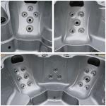 Garden Outdoor Whirlpool Spa Hot Tub 7 Seats Square Hydro Massage Bathtub