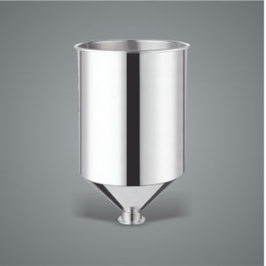 Wholesale Small Stainless Steel Conical Hopper , Silver Milk Hopper 20L from china suppliers