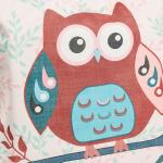 European and American female owl printing canvas shopping bag printing Retro