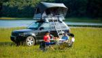 Hard Cover UV 50+ Roof Rack Pop Up Tent For Your Car 1 Year Warranty