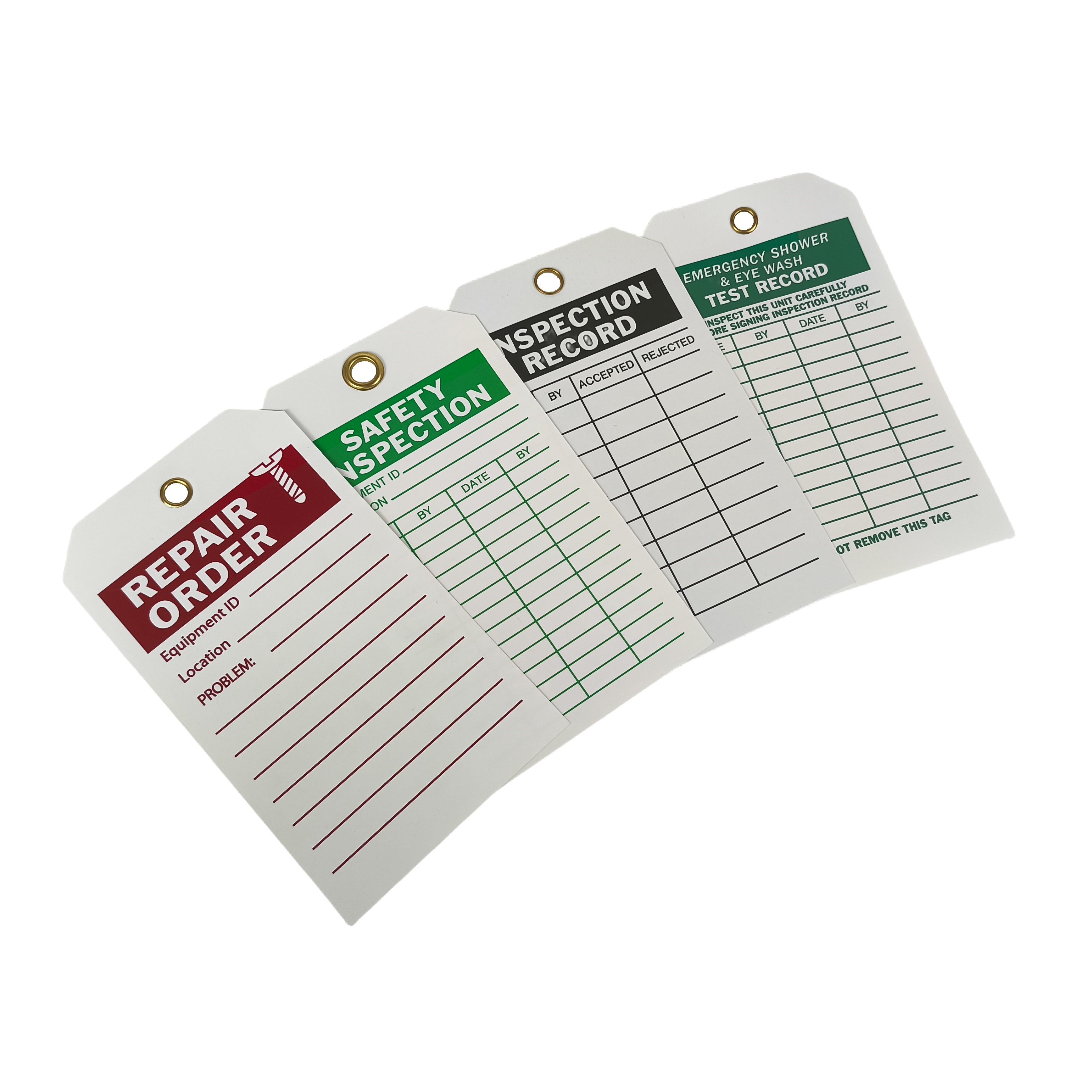 Customized PVC Vinyl Safety Tag Waterproof Tear Resistant UV Resistant Fast Response for Safety Products