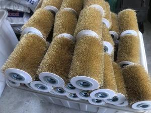 Wholesale German Craftsmanship Cylindrical Roller Brush Copper Wire Used By Wood Factories from china suppliers