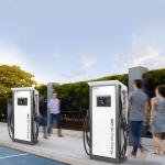 80KW Fast DC Car Charger for Hyundai Ioniq 5 at Commercial Kindergarten Parking