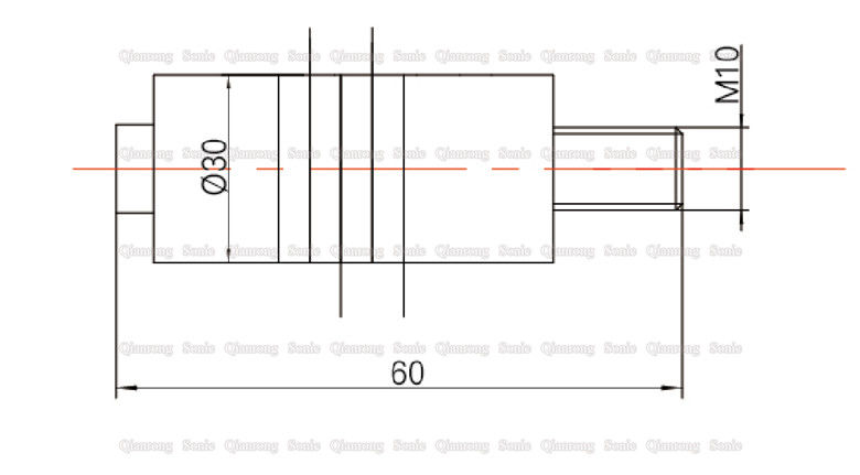 500 Watt Ultrasonic Piezoelectric Transducer With 4PCS Ceramics M10 Connected Screw