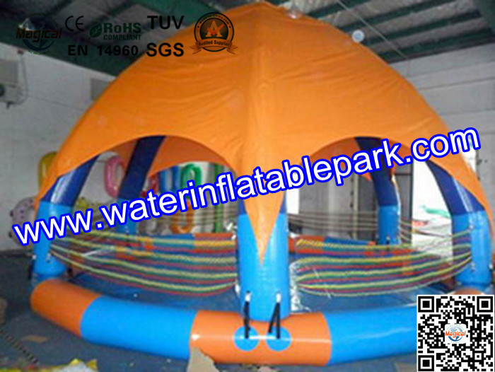 PVC Flexible Kids Cool Inflatable Pool Toys With Tent Cover