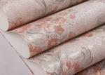 0.53*10M Rustic Style Red Floral Wallpaper Waterproof for Bedroom