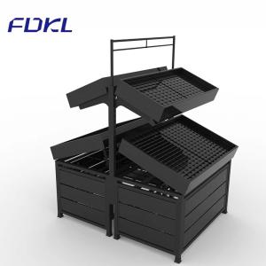 Wholesale Black Color Fruit And Vegetable Rack Corrosion Protection For Supermarket from china suppliers